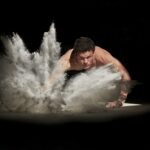 man smash the ground