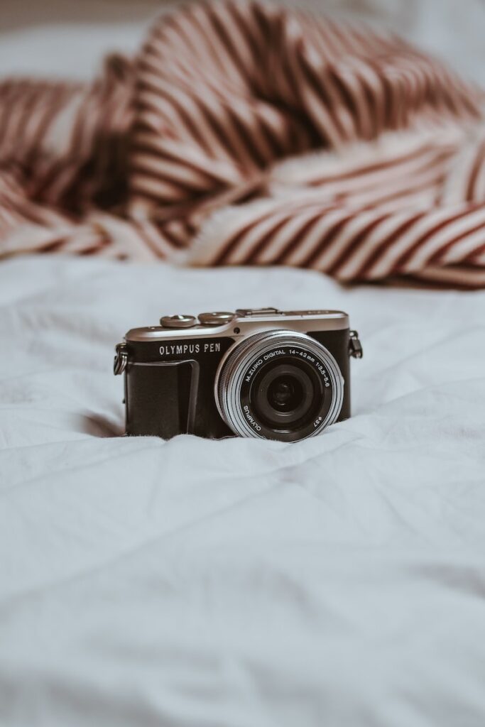 black and silver camera