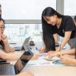 women using laptops