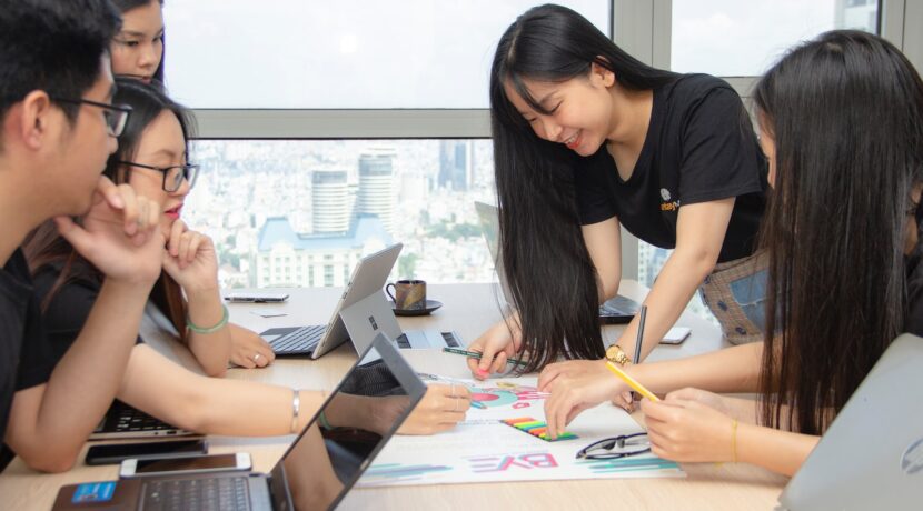 women using laptops
