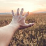 person's left hand