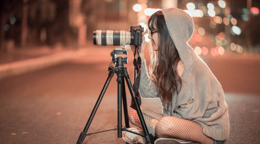 night, camera, photographer