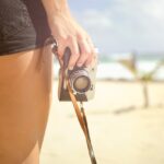 girl, camera, vintage