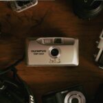 white and black polaroid camera