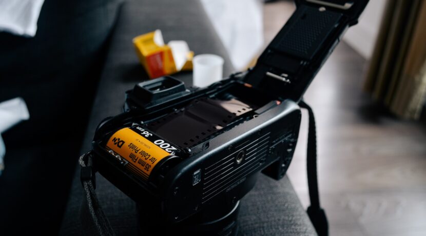 black film camera