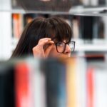 woman wearing eyeglasses