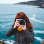 woman taking photo photography