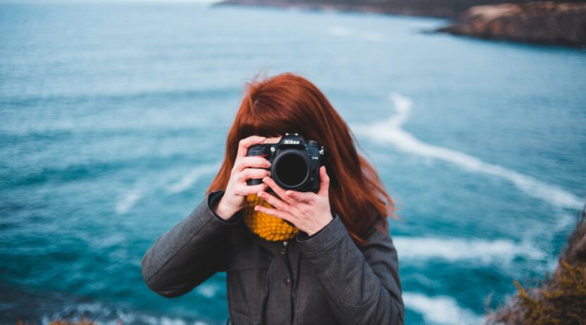 woman taking photo photography