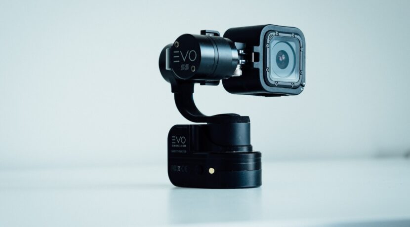 black GoPro HERO 5 with gimbal
