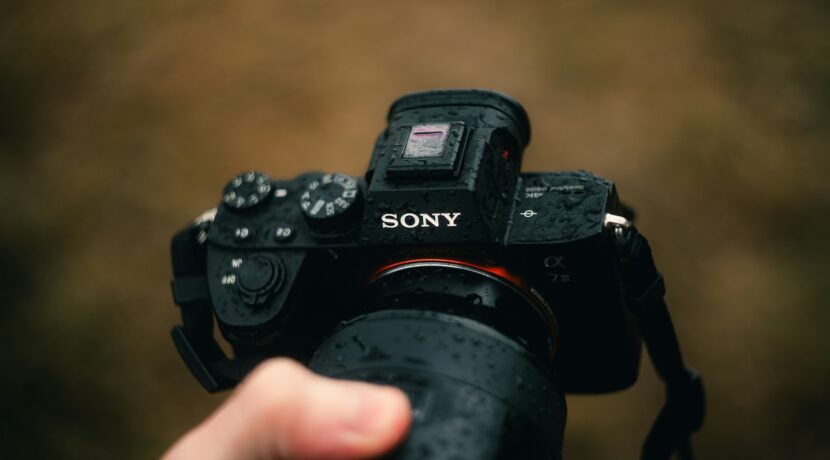 a person holding a camera up to take a picture